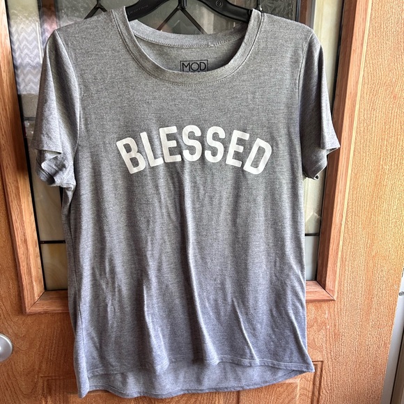 Grey blessed T-shirt - Picture 1 of 2